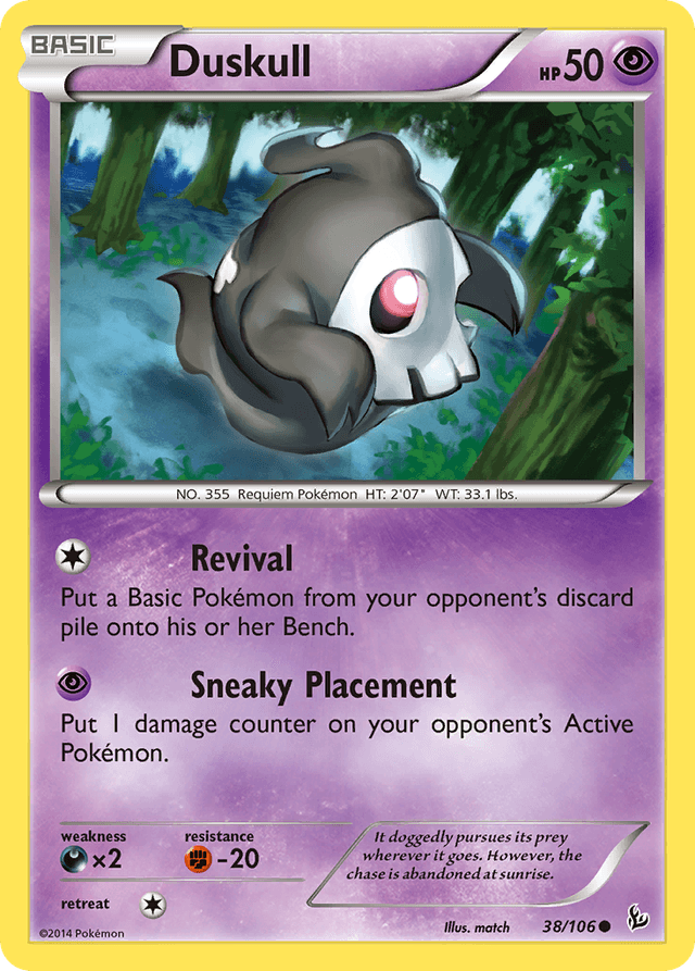 Carta Duskull 38/106 do set Flashfire — Pokémon TCG | Bynx