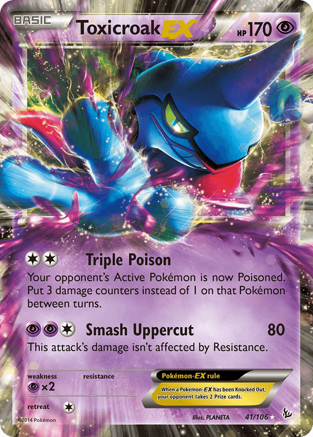 Carta Toxicroak-EX 41/106 do set Flashfire — Pokémon TCG | Bynx