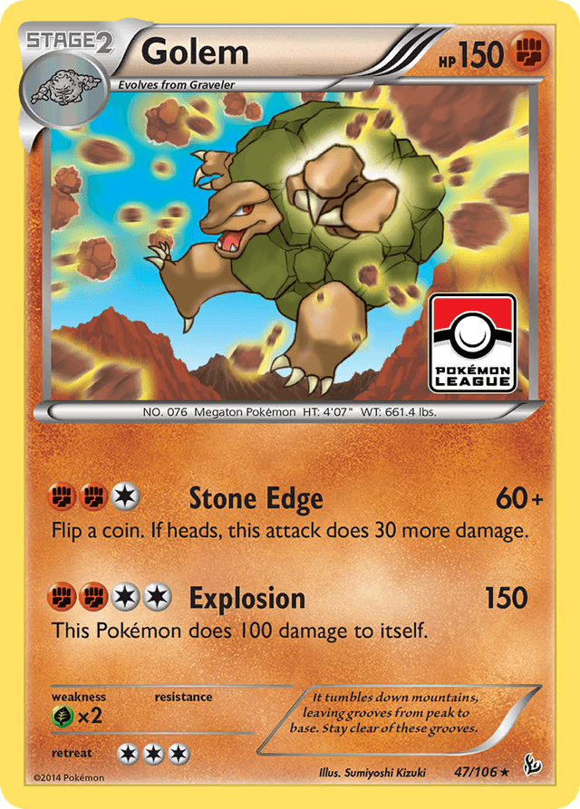 Carta Golem 47/106 do set Flashfire — Pokémon TCG | Bynx