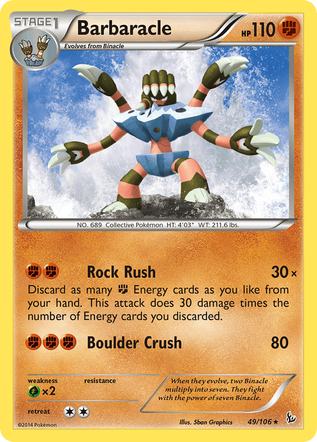 Carta Barbaracle 49/106 do set Flashfire — Pokémon TCG | Bynx