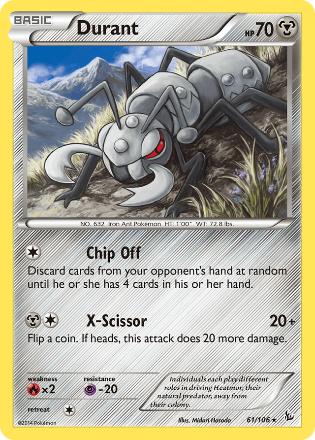 Carta Durant 61/106 do set Flashfire — Pokémon TCG | Bynx