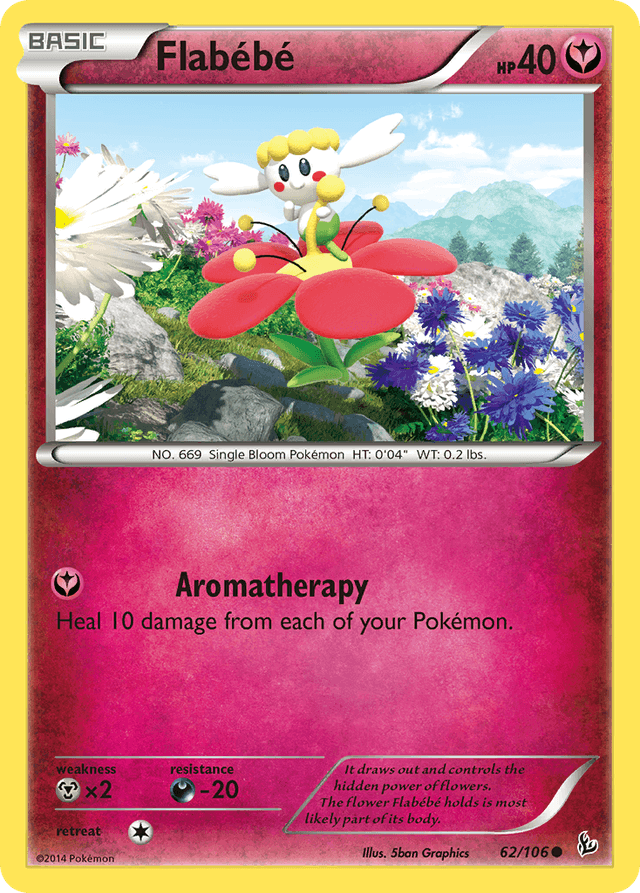 Carta Flabébé 62/106 do set Flashfire — Pokémon TCG | Bynx