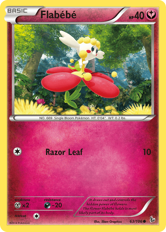 Carta Flabébé 63/106 do set Flashfire — Pokémon TCG | Bynx