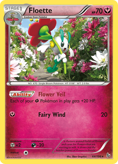 Carta Floette 64/106 do set Flashfire — Pokémon TCG | Bynx