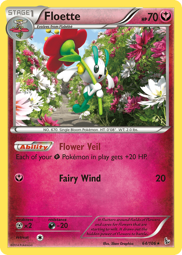 Carta Floette 64/106 do set Flashfire — Pokémon TCG | Bynx