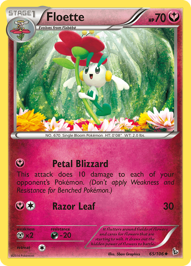 Carta Floette 65/106 do set Flashfire — Pokémon TCG | Bynx