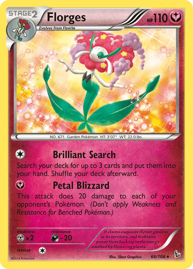 Carta Florges 66/106 do set Flashfire — Pokémon TCG | Bynx