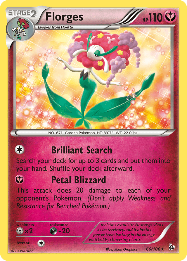 Carta Florges 66/106 do set Flashfire — Pokémon TCG | Bynx