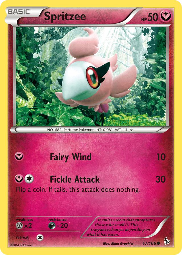 Carta Spritzee 67/106 do set Flashfire — Pokémon TCG | Bynx