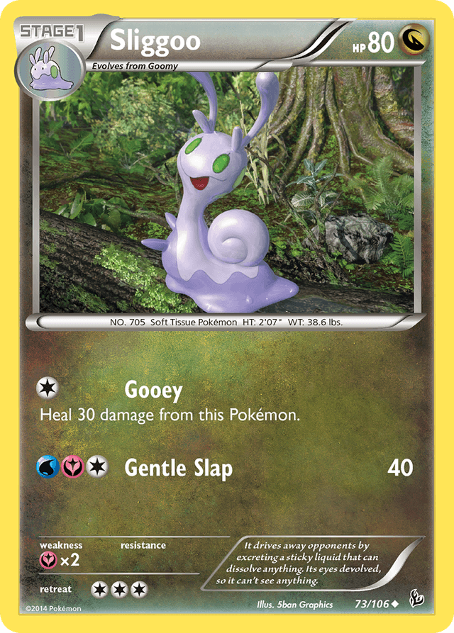 Carta Sliggoo 73/106 do set Flashfire — Pokémon TCG | Bynx