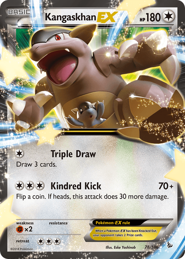 Carta Kangaskhan-EX 78/106 do set Flashfire — Pokémon TCG | Bynx