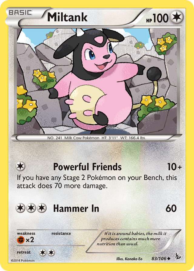 Carta Miltank 83/106 do set Flashfire — Pokémon TCG | Bynx