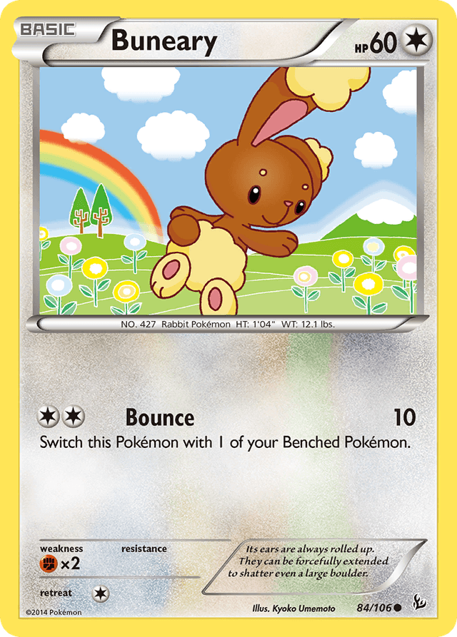 Carta Buneary 84/106 do set Flashfire — Pokémon TCG | Bynx
