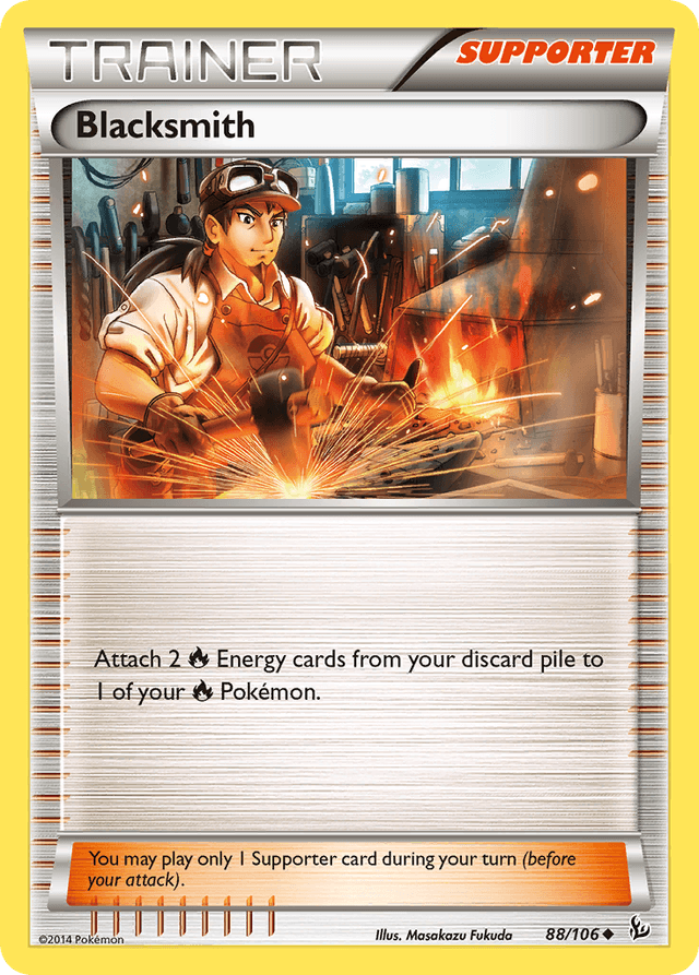 Carta Blacksmith 88/106 do set Flashfire — Pokémon TCG | Bynx