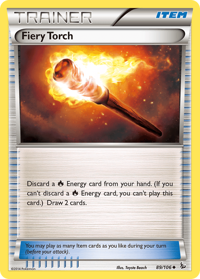 Carta Fiery Torch 89/106 do set Flashfire — Pokémon TCG | Bynx