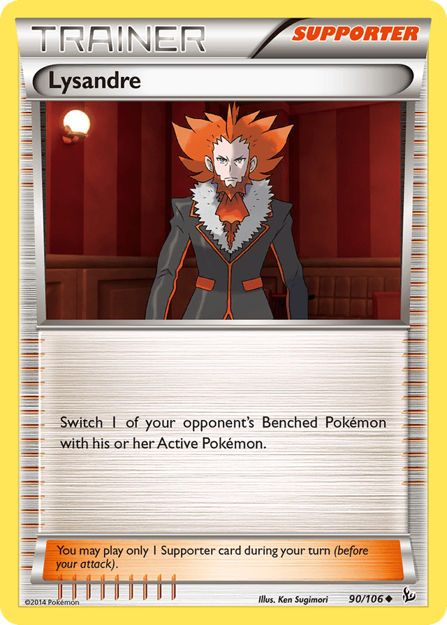 Carta Lysandre 90/106 do set Flashfire — Pokémon TCG | Bynx