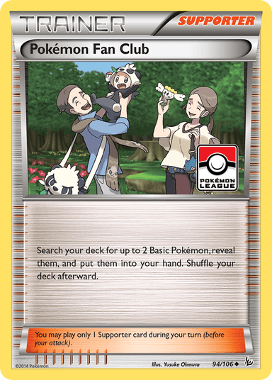 Carta Pokémon Fan Club 94/106 do set Flashfire — Pokémon TCG | Bynx