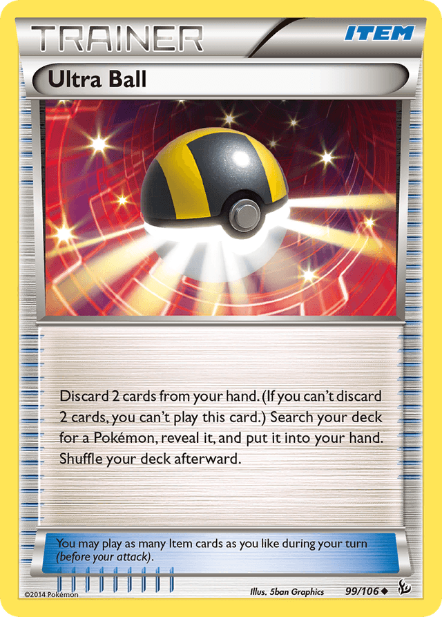 Carta Ultra Ball 99/106 do set Flashfire — Pokémon TCG | Bynx