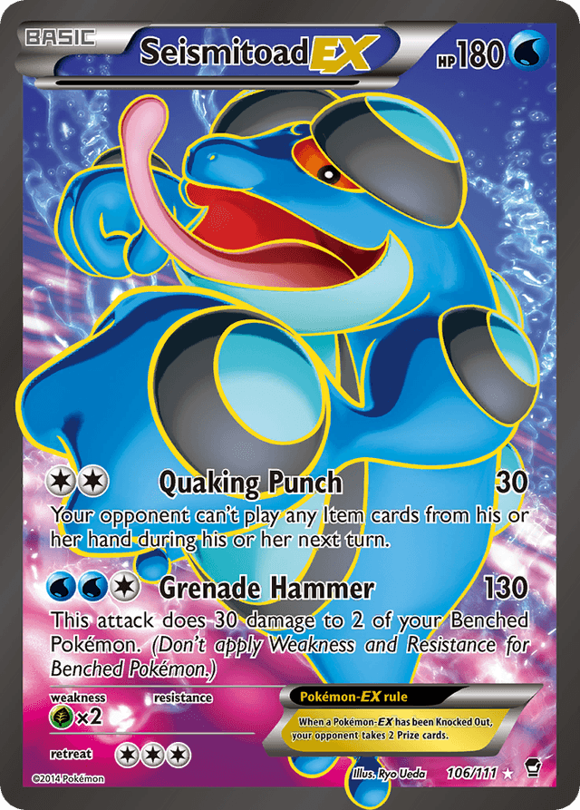Carta Seismitoad-EX 106/111 do set Furious Fists — Pokémon TCG | Bynx