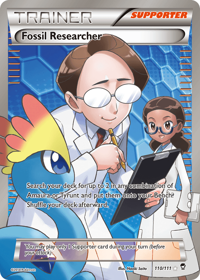 Carta Fossil Researcher 110/111 do set Furious Fists — Pokémon TCG | Bynx