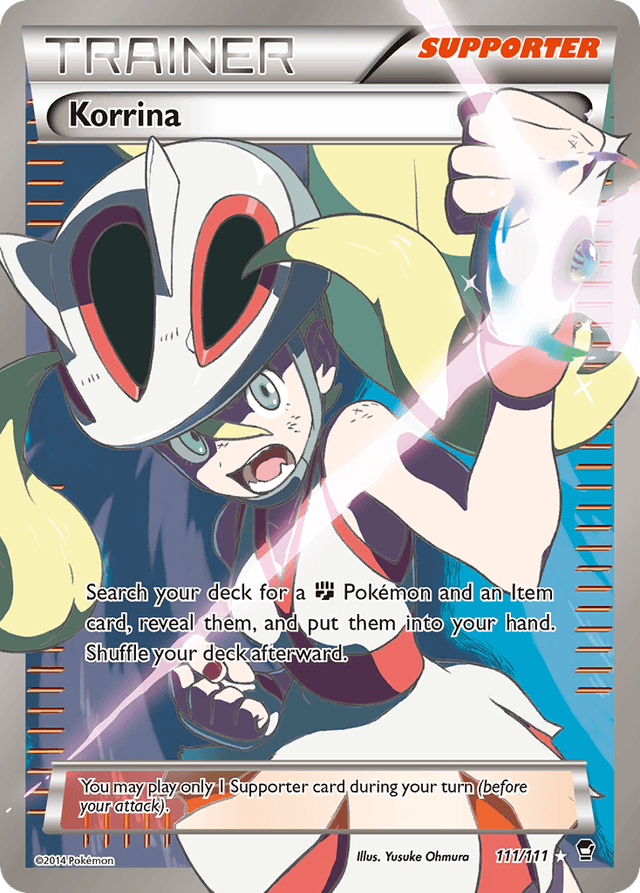 Carta Korrina 111/111 do set Furious Fists — Pokémon TCG | Bynx