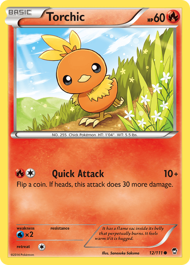 Carta Torchic 12/111 do set Furious Fists — Pokémon TCG | Bynx