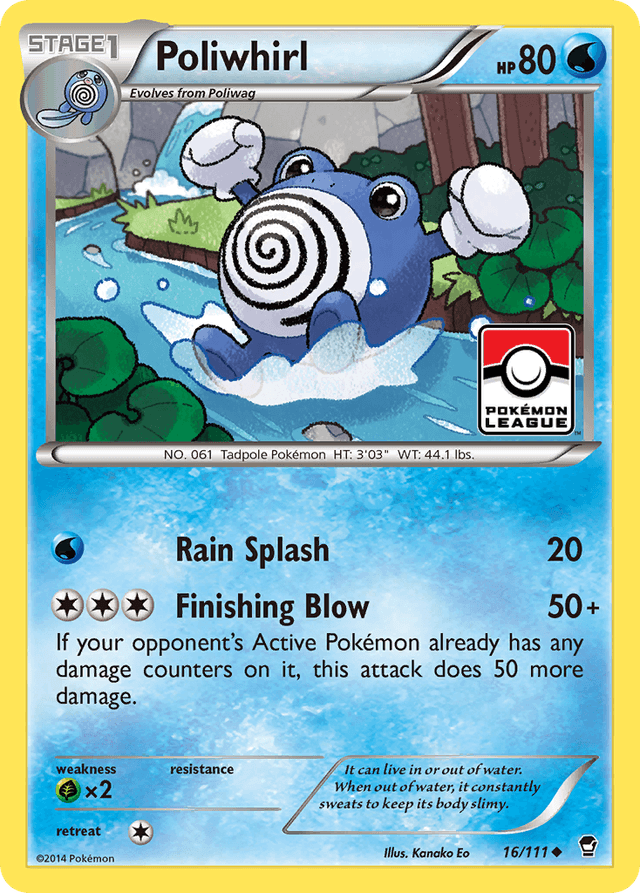 Carta Poliwhirl 16/111 do set Furious Fists — Pokémon TCG | Bynx
