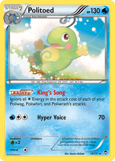 Carta Politoed 18/111 do set Furious Fists — Pokémon TCG | Bynx