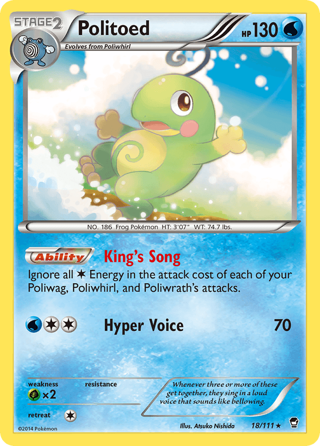 Carta Politoed 18/111 do set Furious Fists — Pokémon TCG | Bynx
