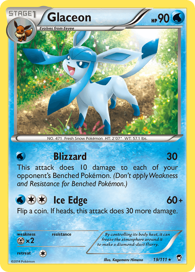 Carta Glaceon 19/111 do set Furious Fists — Pokémon TCG | Bynx