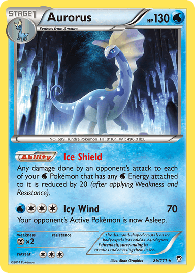 Carta Aurorus 26/111 do set Furious Fists — Pokémon TCG | Bynx