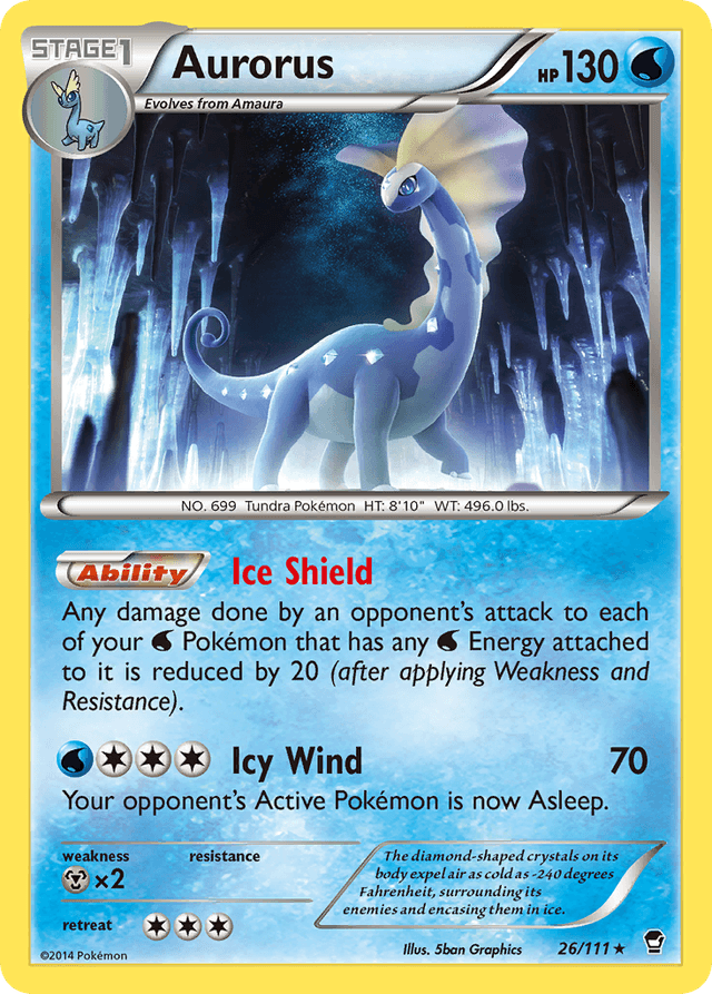 Carta Aurorus 26/111 do set Furious Fists — Pokémon TCG | Bynx