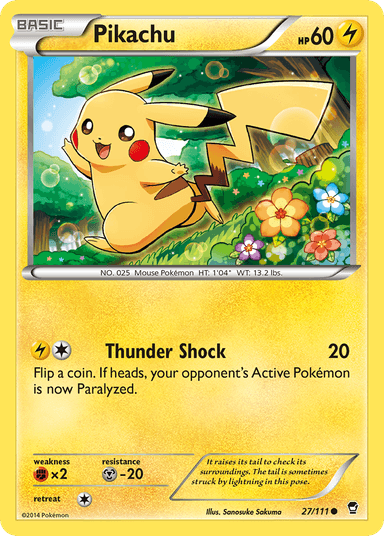 Carta Pikachu 27/111 do set Furious Fists — Pokémon TCG | Bynx
