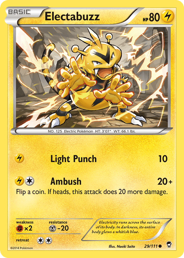 Carta Electabuzz 29/111 do set Furious Fists — Pokémon TCG | Bynx