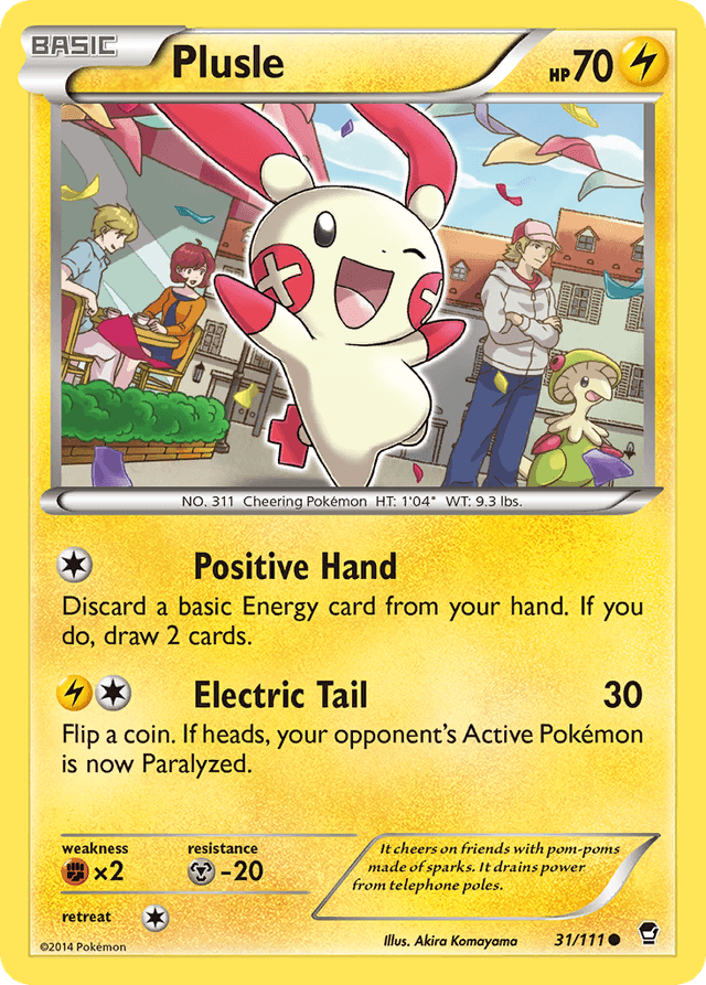 Carta Plusle 31/111 do set Furious Fists — Pokémon TCG | Bynx