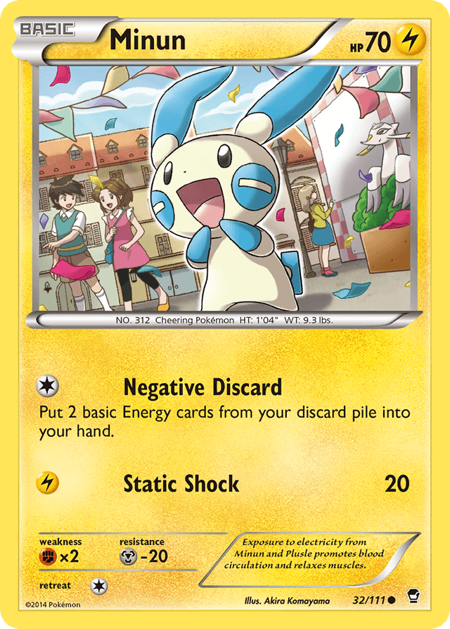 Carta Minun 32/111 do set Furious Fists — Pokémon TCG | Bynx
