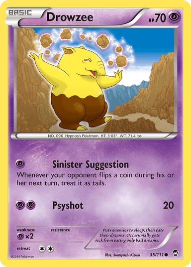 Carta Drowzee 35/111 do set Furious Fists — Pokémon TCG | Bynx