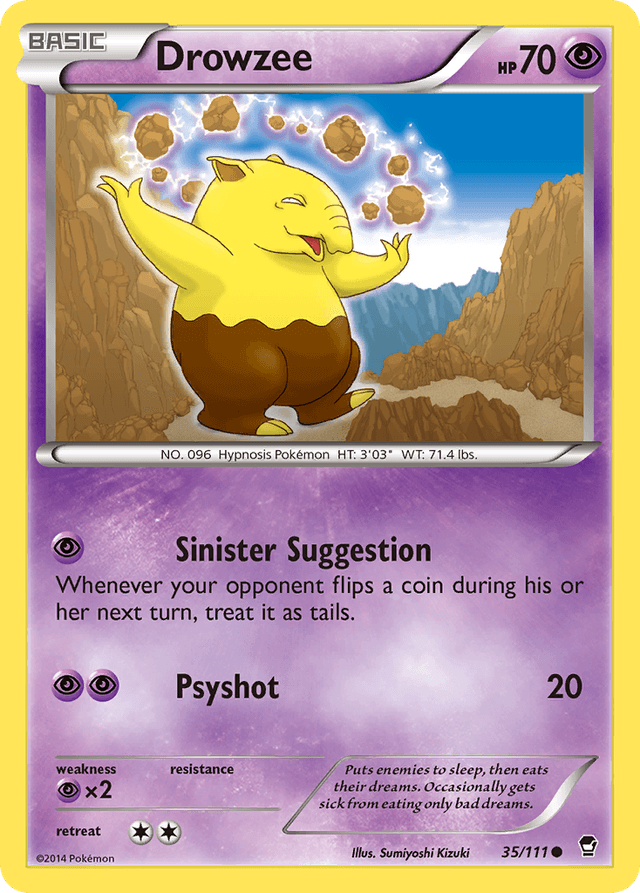 Carta Drowzee 35/111 do set Furious Fists — Pokémon TCG | Bynx