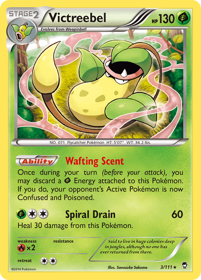 Carta Victreebel 3/111 do set Furious Fists — Pokémon TCG | Bynx