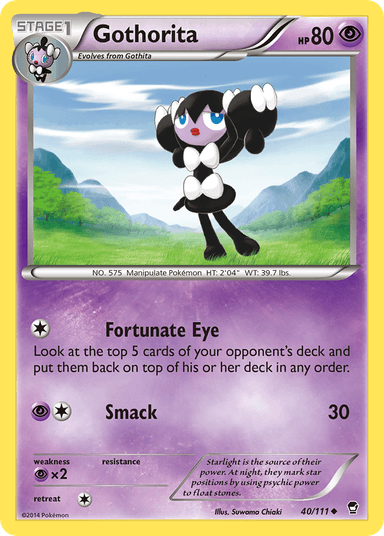Carta Gothorita 40/111 do set Furious Fists — Pokémon TCG | Bynx