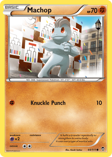 Carta Machop 44/111 do set Furious Fists — Pokémon TCG | Bynx