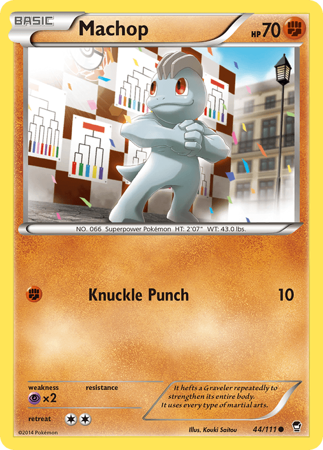 Carta Machop 44/111 do set Furious Fists — Pokémon TCG | Bynx