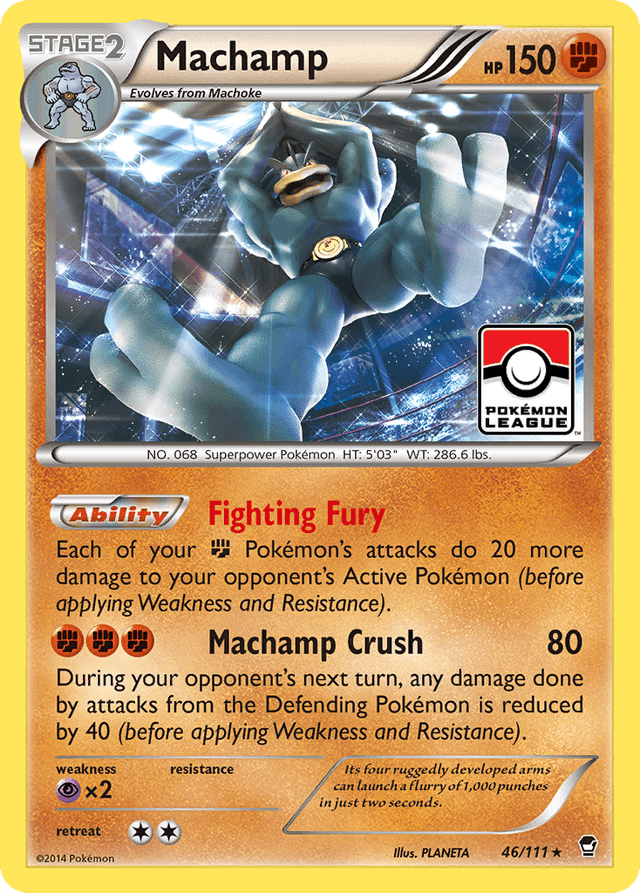 Carta Machamp 46/111 do set Furious Fists — Pokémon TCG | Bynx