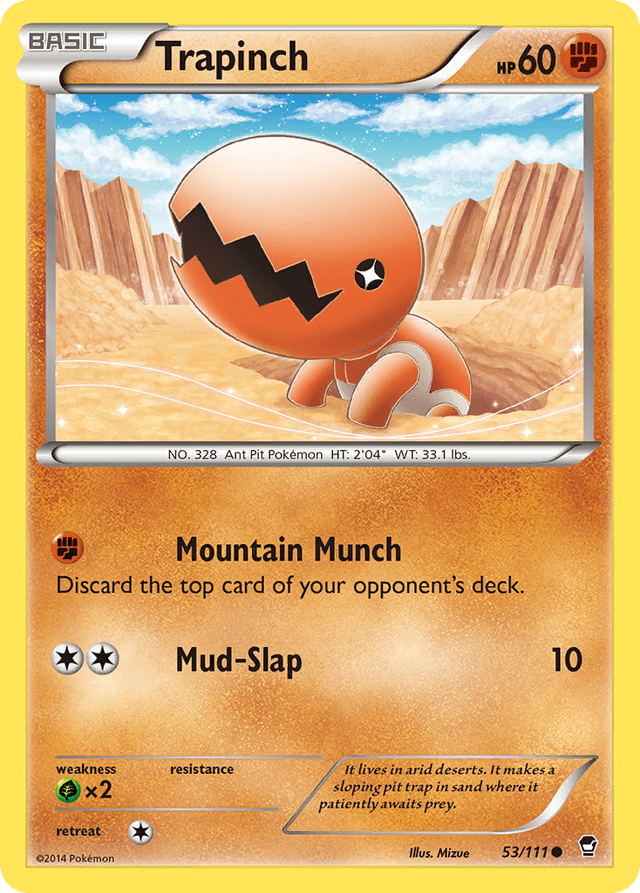 Carta Trapinch 53/111 do set Furious Fists — Pokémon TCG | Bynx