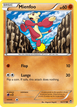 Mienfoo 056/111 — Furious Fists