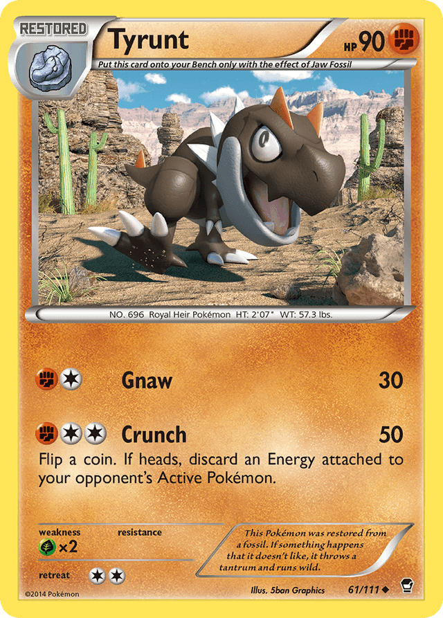 Carta Tyrunt 61/111 do set Furious Fists — Pokémon TCG | Bynx