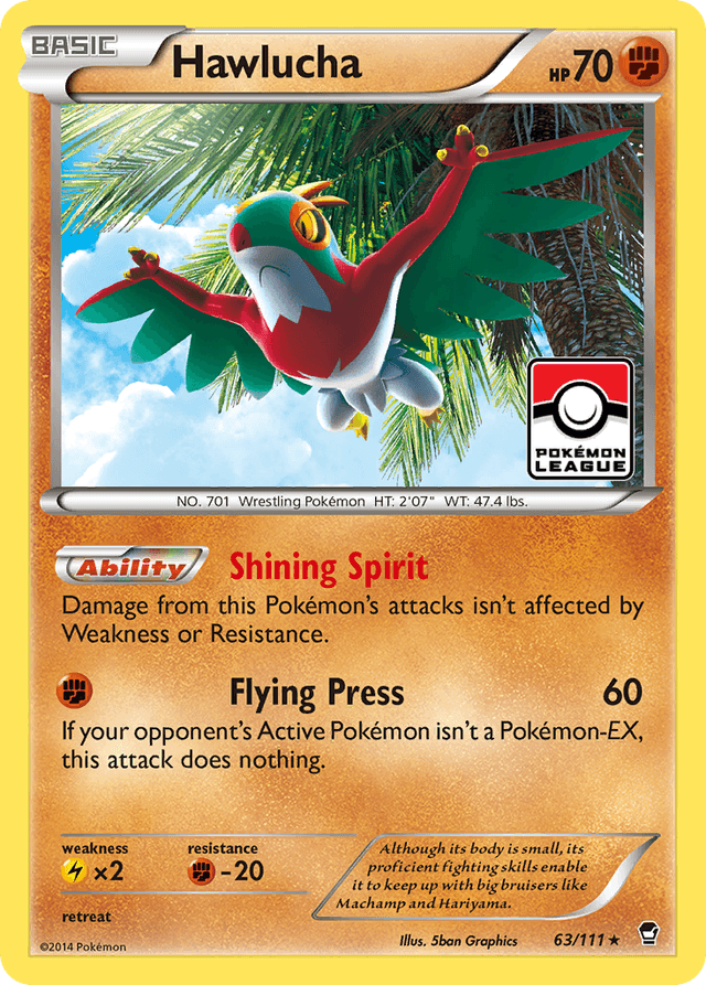 Carta Hawlucha 63/111 do set Furious Fists — Pokémon TCG | Bynx