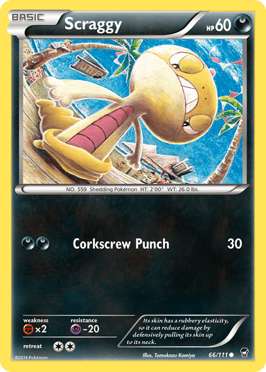 Carta Scraggy 66/111 do set Furious Fists — Pokémon TCG | Bynx