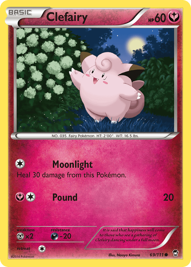 Carta Clefairy 69/111 do set Furious Fists — Pokémon TCG | Bynx