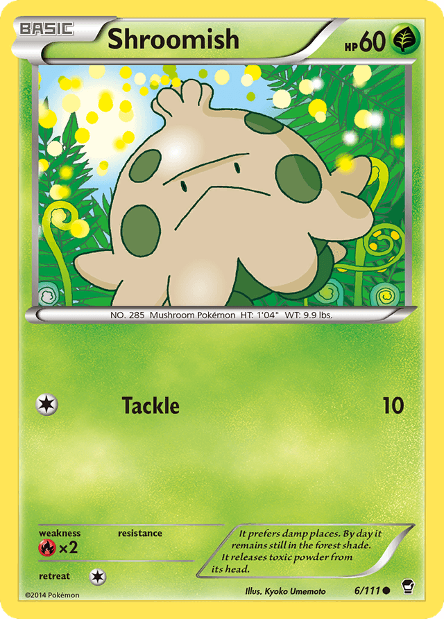 Carta Shroomish 6/111 do set Furious Fists — Pokémon TCG | Bynx